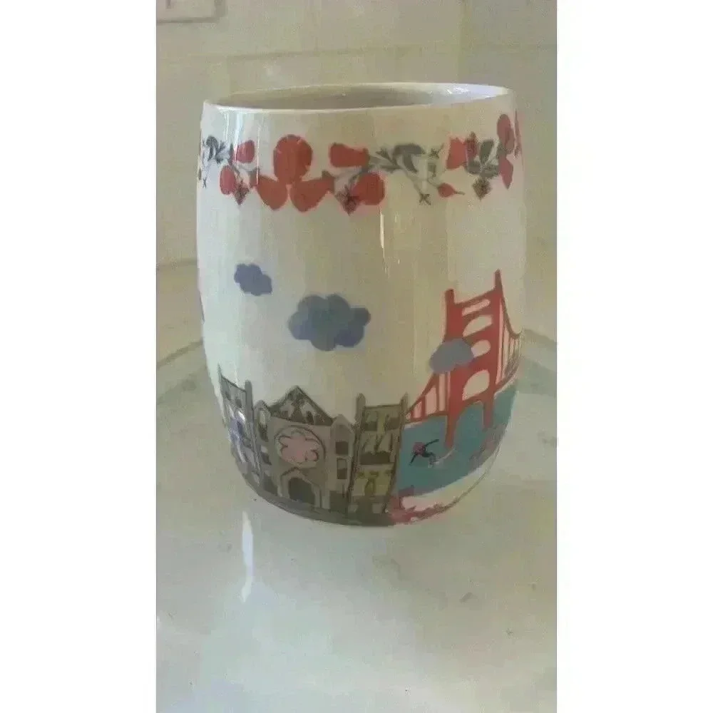World Market Collectible San Francisco Large Mug, Golden Gate, City Scene